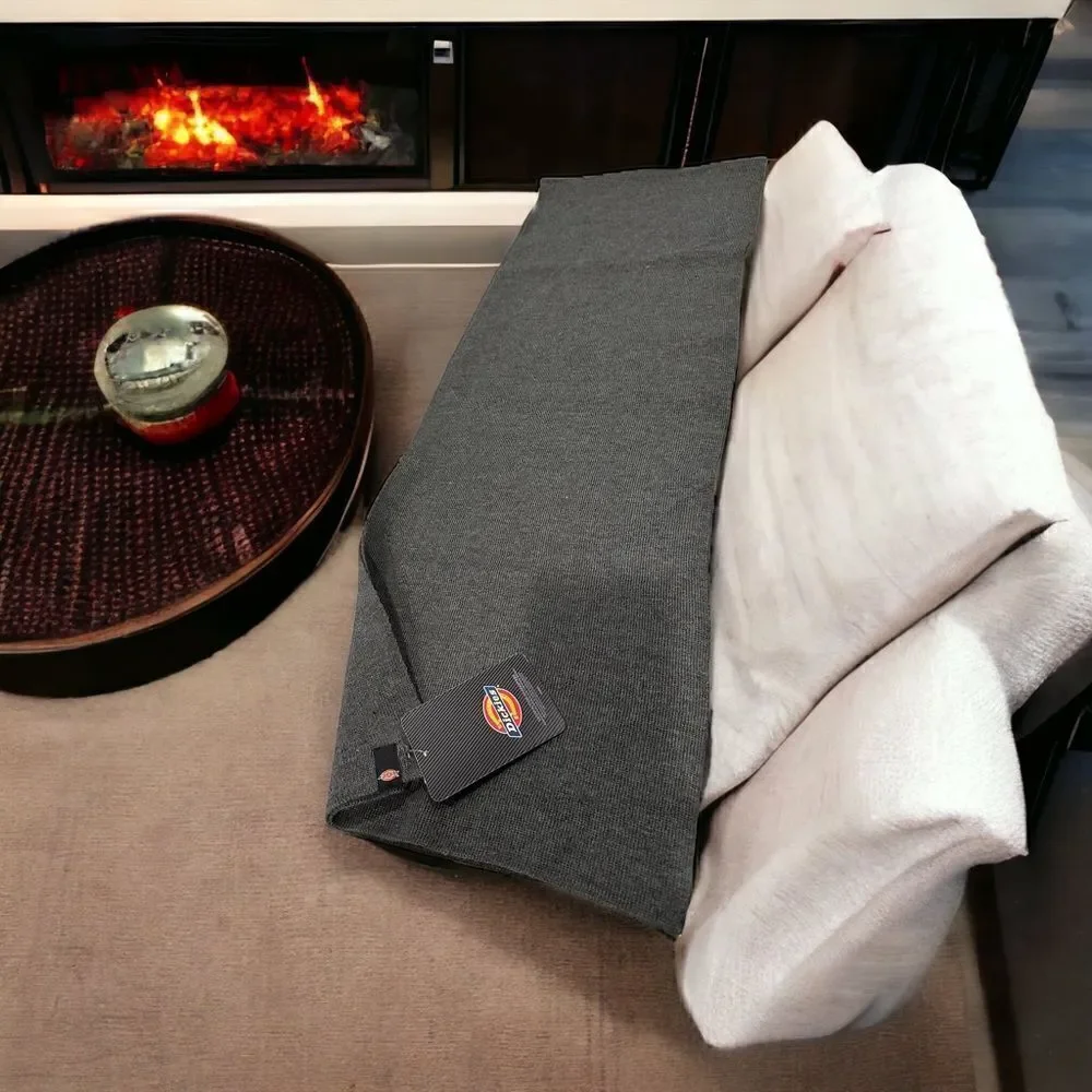 Dickies gray scarf NWT dark gray sweater feel